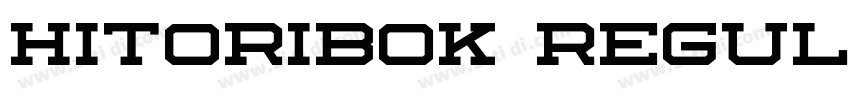 Hitoribok Regular字体转换